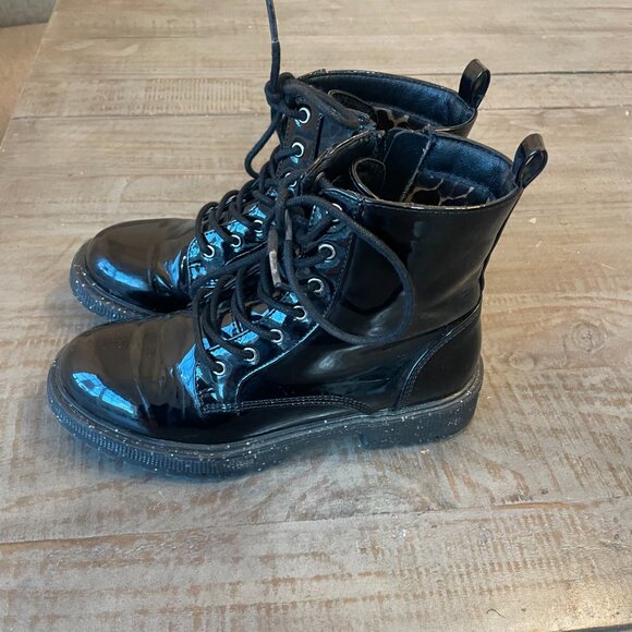 Girls Black Boots – Size 3 - Picture 2 of 6